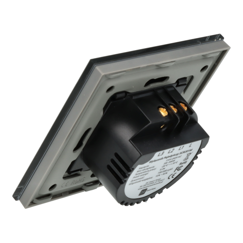 Włącznik dotykowy podwójny Szary Bez N