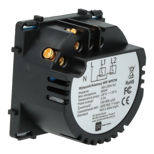 Moduł włącznika Rolet (Żaluzjowy) Wi-Fi z N z Podtrzymaniem