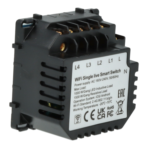 Moduł włącznika światła poczwórny Wi-Fi Live Line Bez N