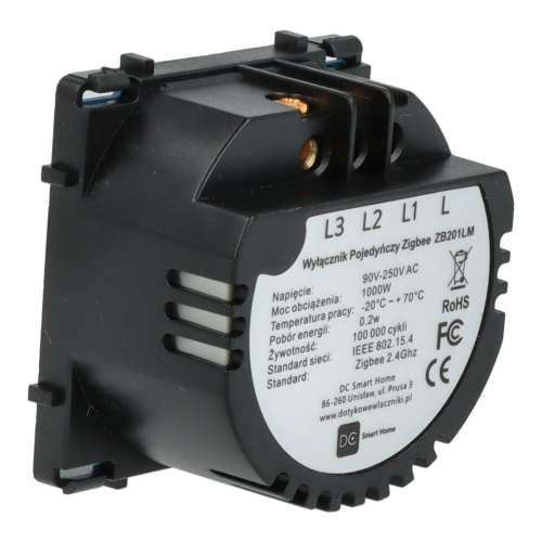 Moduł włącznika światła podwójny ZigBee 2.4GHz Bez N