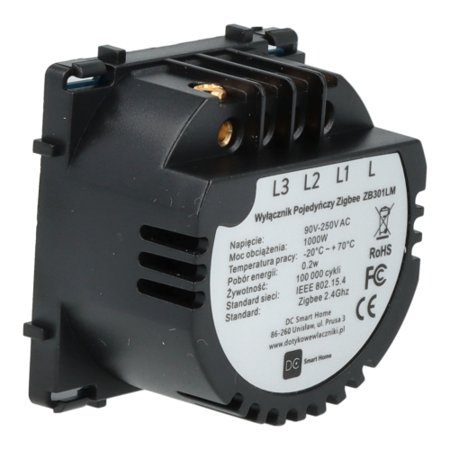 Moduł włącznika światła potrójny ZigBee 2.4GHz Bez N