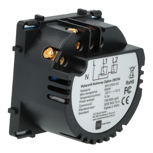 Moduł włącznika Rolet (Żaluzjowy) ZigBee 2.4GHz z N