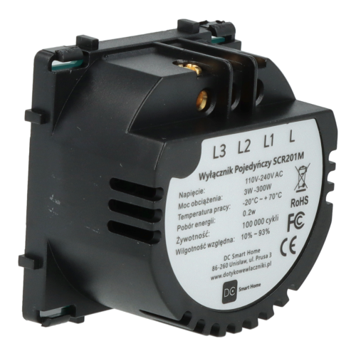 Moduł włącznika światła podwójny Bez N