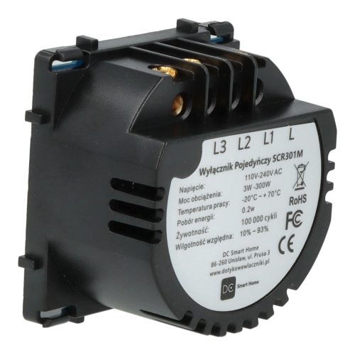 Moduł włącznika światła potrójny Bez N