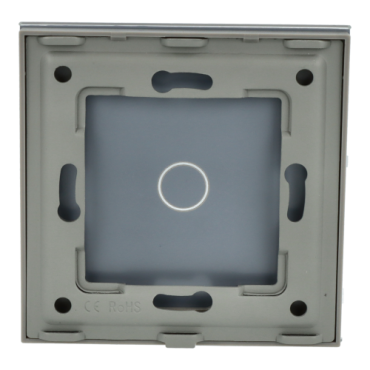 Panel Szklany Pojedynczy 1G Szary DC Smart Home