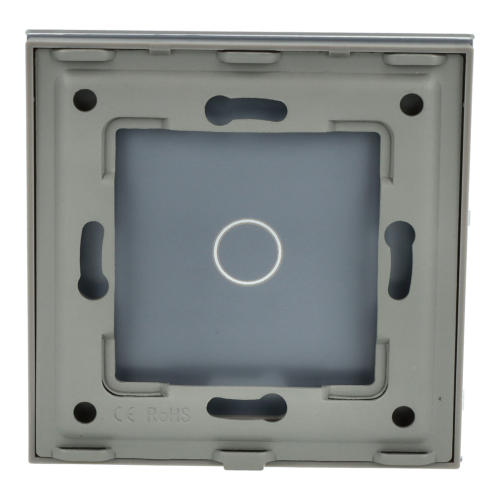 Panel Szklany Pojedynczy 1G Szary DC Smart Home