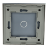 Panel Szklany Pojedynczy 1G Szary DC Smart Home
