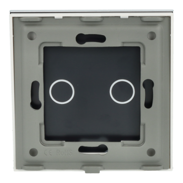 Panel Szklany Pojedynczy 2G Biały DC Smart Home