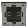 Panel Szklany Pojedynczy 2G Czarny DC Smart Home