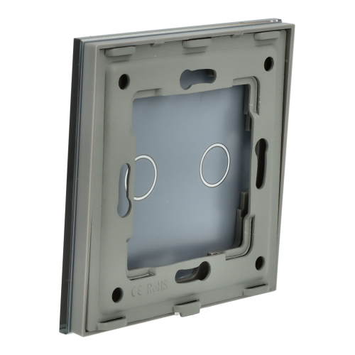 Panel Szklany Pojedynczy 2G Szary DC Smart Home