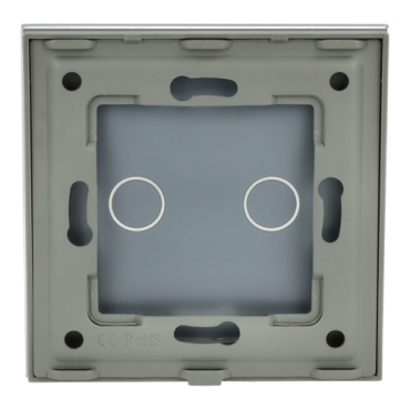 Panel Szklany Pojedynczy 2G Szary DC Smart Home