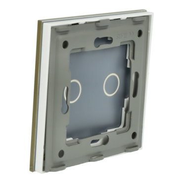 Panel Szklany Pojedynczy 2G Złoty DC Smart Home