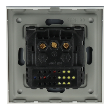 Gniazdo elektryczne pojedyncze z ładowarką USB A+C Białe z ramką szklaną