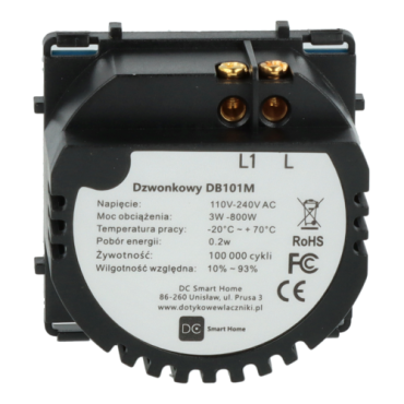 Moduł włącznika światła dzwonkowy Bez N