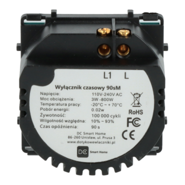 Moduł włącznika światła czasowy 90s Bez N