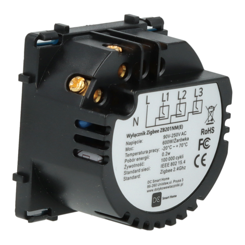 Moduł włącznika światła podwójny ZigBee 2.4GHz z N