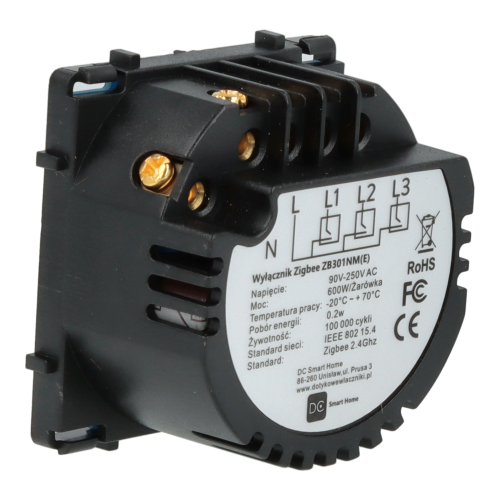 Moduł włącznika światła potrójny ZigBee 2.4GHz z N