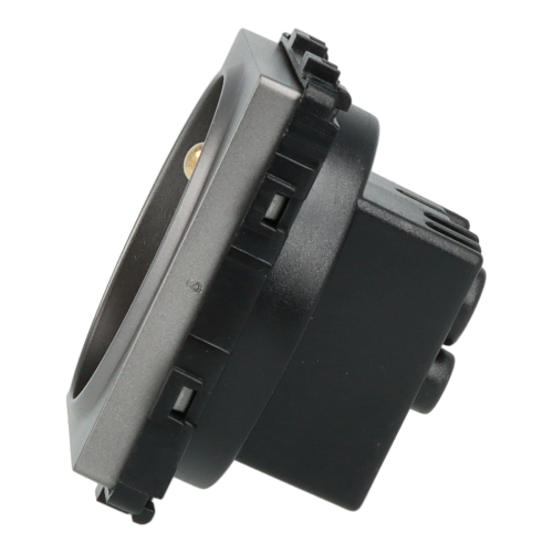 Moduł gniazda elektrycznego z bolcem 230Vpojedynczy szary