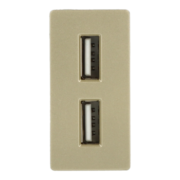 Moduł ładowarki usb podwójny złoty DC SMART HOME