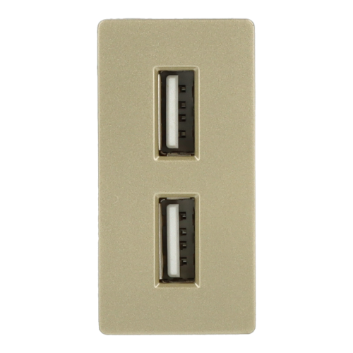 Moduł ładowarki usb podwójny złoty DC SMART HOME