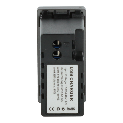 Moduł ładowarki usb podwójny szary DC SMART HOME