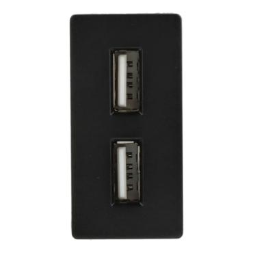 Moduł ładowarki usb podwójny czarny DC SMART HOME