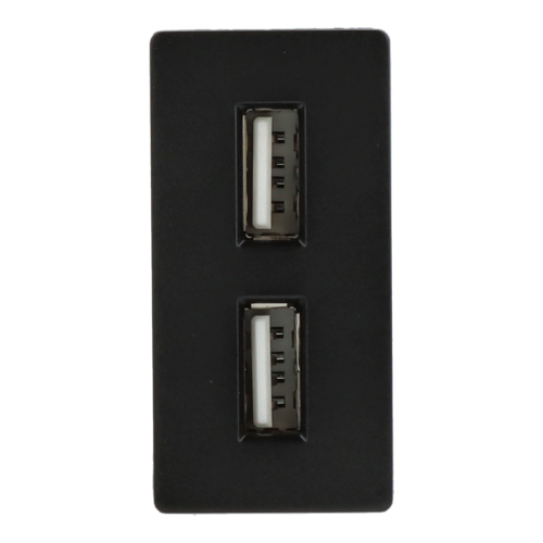 Moduł ładowarki usb podwójny czarny DC SMART HOME