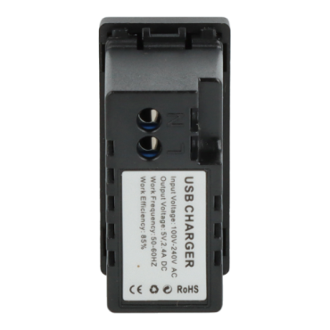 Moduł ładowarki usb podwójny czarny DC SMART HOME