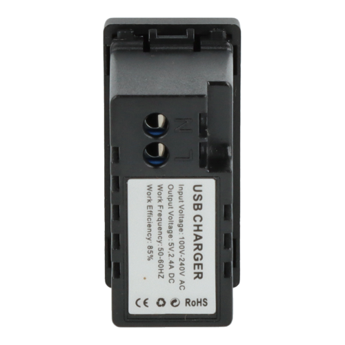 Moduł ładowarki usb podwójny czarny DC SMART HOME