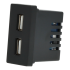 Moduł ładowarki usb podwójny czarny DC SMART HOME