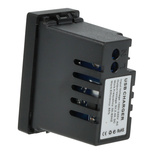 Moduł ładowarki usb podwójny czarny DC SMART HOME