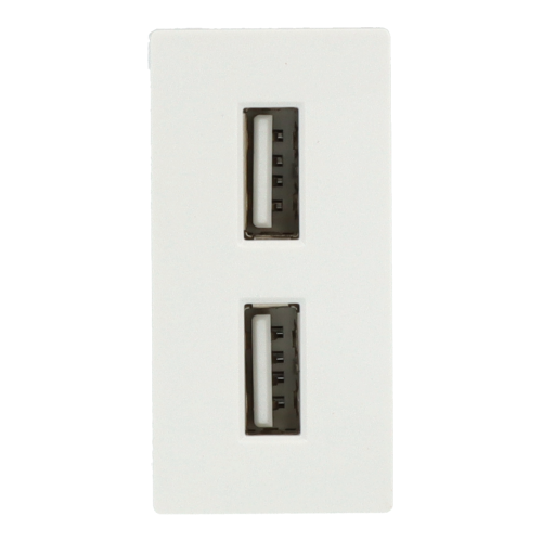 Moduł ładowarki usb podwójny biały DC SMART HOME