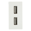 Moduł ładowarki usb podwójny biały DC SMART HOME