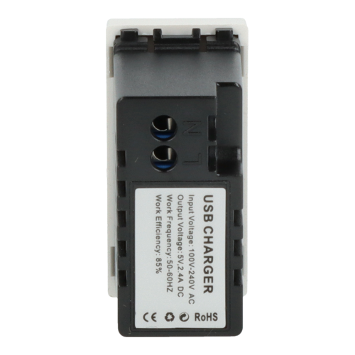 Moduł ładowarki usb podwójny biały DC SMART HOME