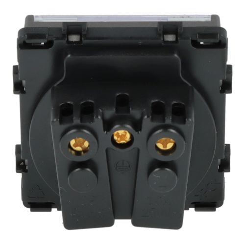 Moduł gniazda z klapką  szary DC SMART HOME