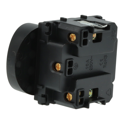 Moduł gniazda elektrycznego z bolcem 230V podwójny czarny