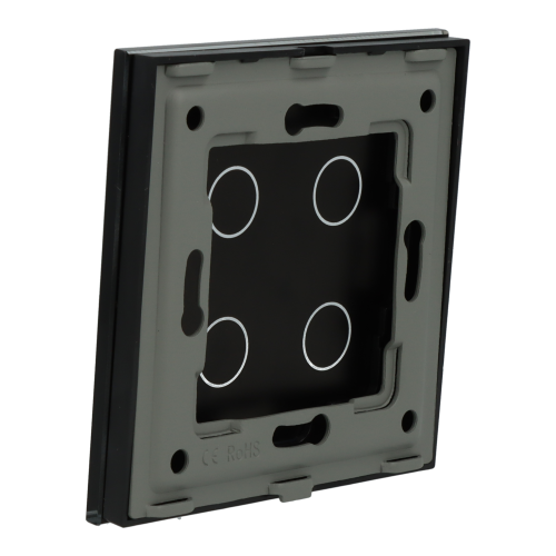 Panel Szklany Pojedynczy 4G Czarny DC Smart Home