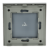 Panel Szklany Pojedynczy Dzwonkowy Szary DC Smart Home