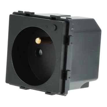 Moduł gniazda elektrycznego z bolcem 230V ZigBee 2.4GHz czarny