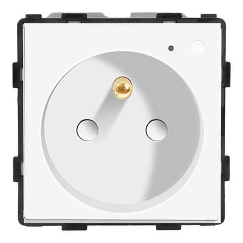 Moduł gniazda elektrycznego z bolcem 230V z pomiarem energii ZigBee 2.4GHz biały