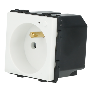 Moduł gniazda elektrycznego z bolcem 230V z pomiarem energii ZigBee 2.4GHz biały