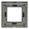 Ramka Szklana Pojedyncza 1F Czarna DC Smart Home
