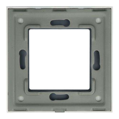 Ramka Szklana Pojedyncza 1F Biała DC Smart Home