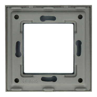 Ramka Szklana Pojedyncza 1F Szara DC Smart Home