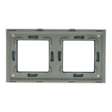 Ramka Szklana Podwójna 2F Biała DC Smart Home