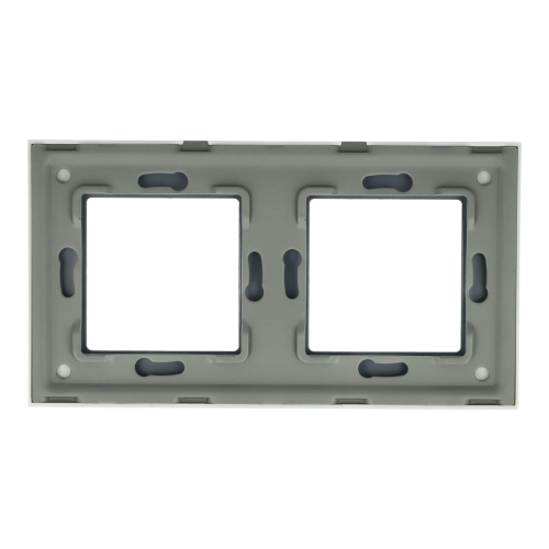 Ramka Szklana Podwójna 2F Biała DC Smart Home