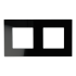 Ramka Szklana Podwójna 2F Czarna DC Smart Home