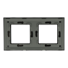 Ramka Szklana Podwójna 2F Czarna DC Smart Home