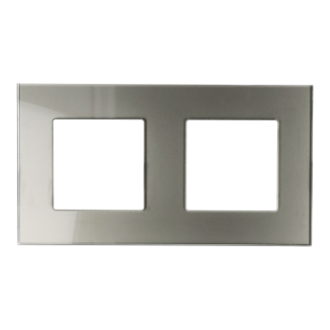 Ramka Szklana Podwójna 2F Szara DC Smart Home