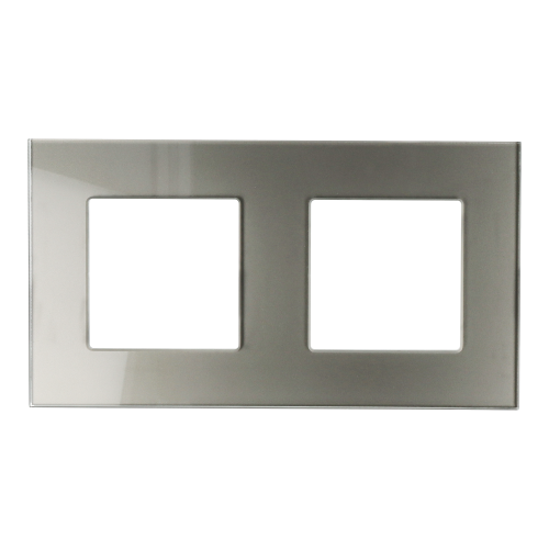 Ramka Szklana Podwójna 2F Szara DC Smart Home
